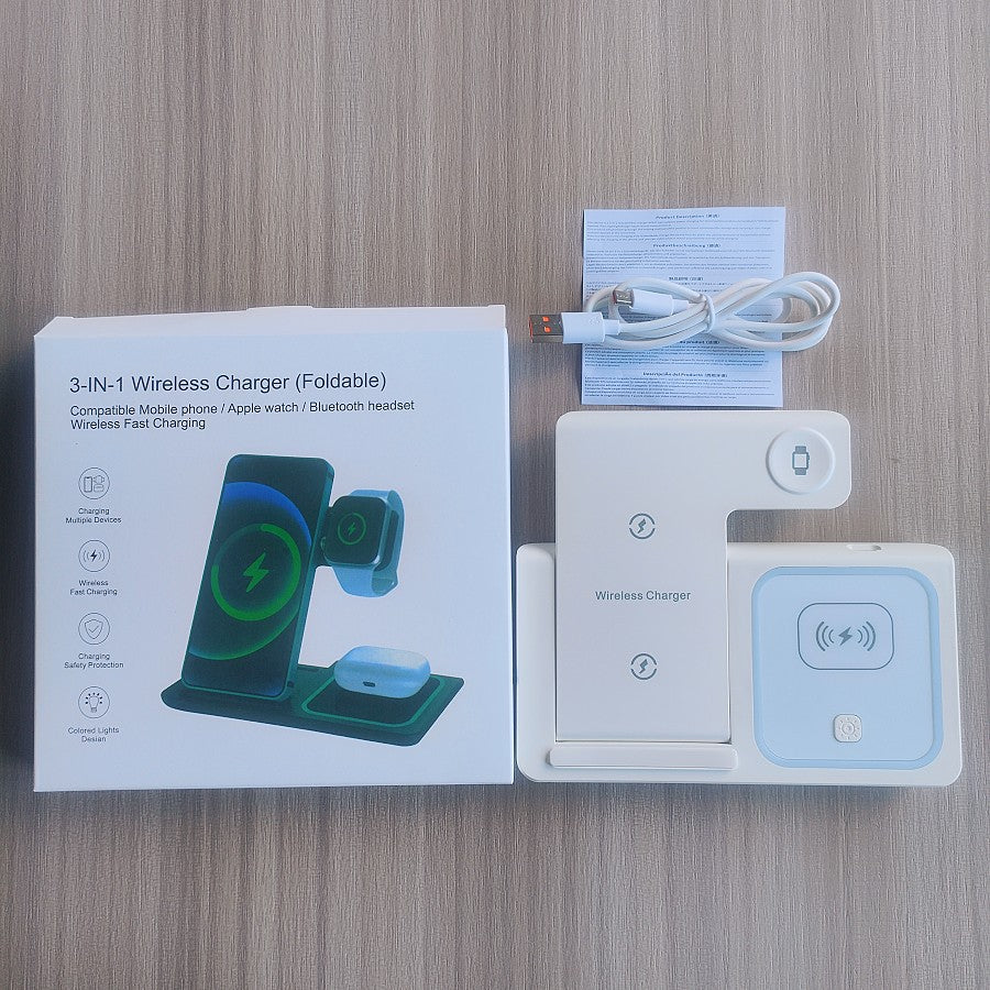Vincere™ Foldable 3-in-1 Magnetic Wireless Charging Station